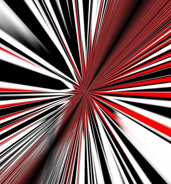 Her biri beyaz çerçeve içinde kırmızı ve siyah köşegen çizgili birçok geometrik 3D çizim karelerinin deseni ve tasarımı