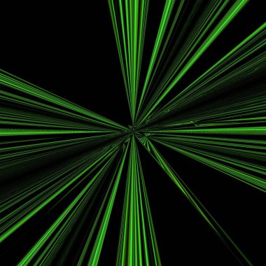 Yaprak damarlarının karmaşık koyu yeşil fraktal desenli bir arka planda tasarımı