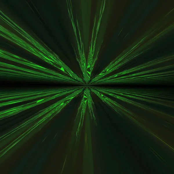 Yaprak damarlarının karmaşık koyu yeşil fraktal desenli bir arka planda tasarımı