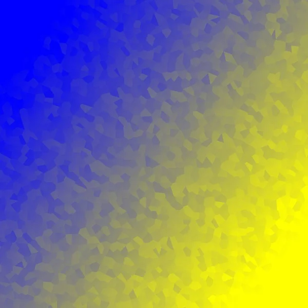 Helderblauwe Tot Levendige Gele Kleurverloop Met Zeshoekig Mozaïek Patroon Illustratie — Stockfoto