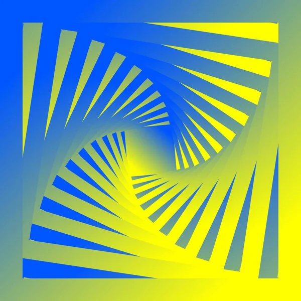 Élénk Kék Élénk Sárga Színátmenet Hatszögletű Mozaikmintával Illusztrációs Kialakításukkal — Stock Fotó