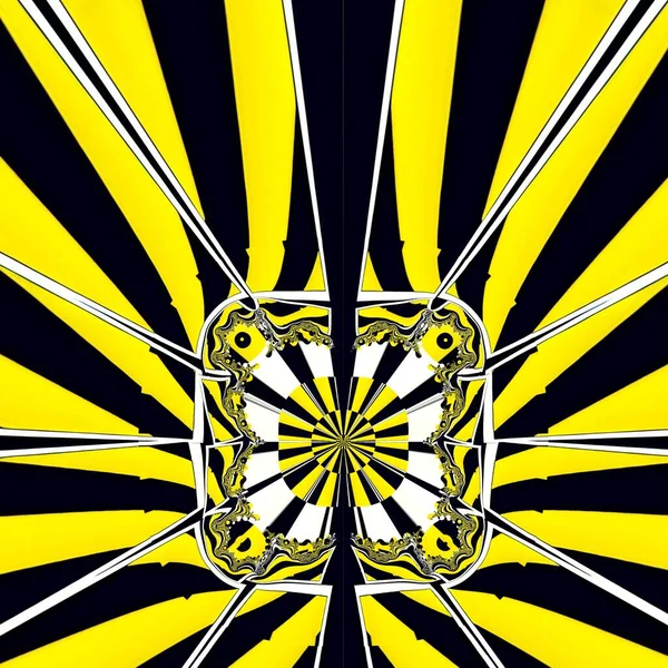 Modelli Disegni Frecce Chevron Giallo Brillante Nero — Foto Stock