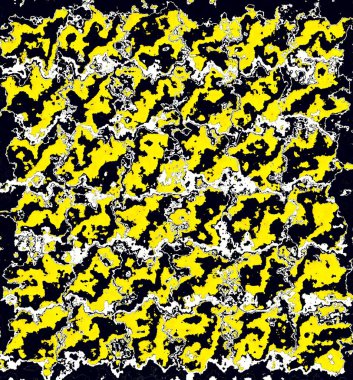 Parlak sarı ve siyah sembollü okların desenleri ve tasarımları