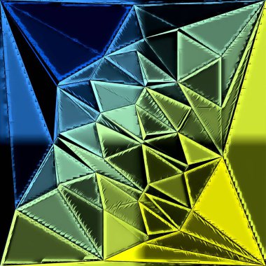 çok renkli kübist stil nirengi mozaik desenleri ve desenli 3D tasarımlar