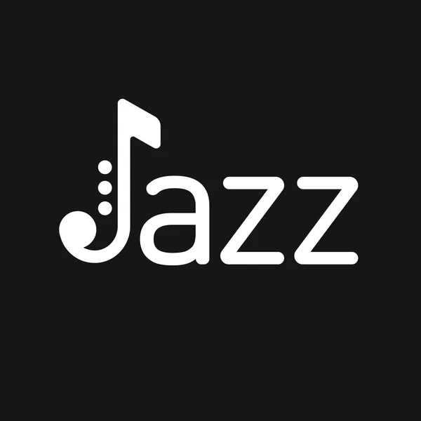 Saksafon Jazz logosuna siyah arka plan.