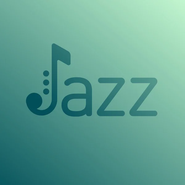 Azure arka plan caz logosuna. Saksafon simgesi