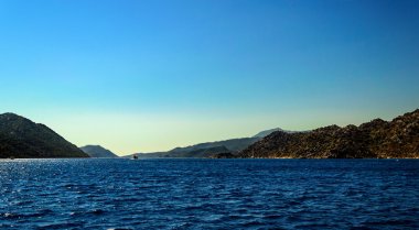 Dağların güzel Akdeniz manzara