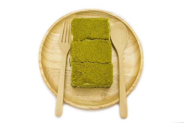 Torta di formaggio giapponese Matcha torta di tè verde (selezionare focus ) — Foto Stock