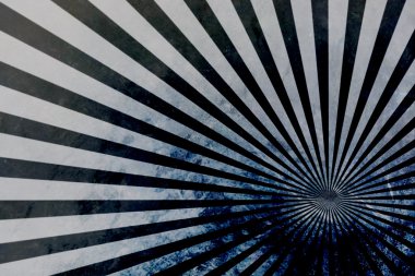 Vintage karanlık yükselen güneş. Soyut güneş patlaması deseni veya güneş patlaması arka plan