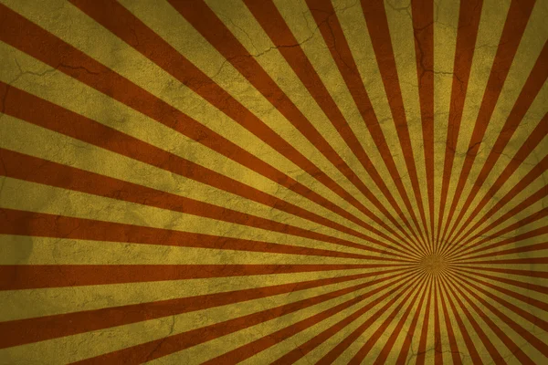 Vintage brown rising sun. Abstract sunburst pattern or sunburst background — Stock Photo, Image