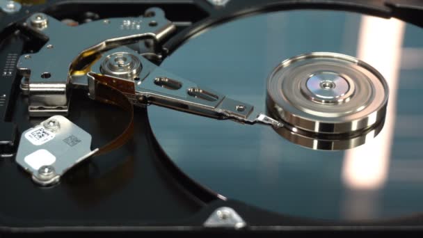 Tutup Dari Hard Disk Membaca Dan Menulis Data Dan Struktur — Stok Video