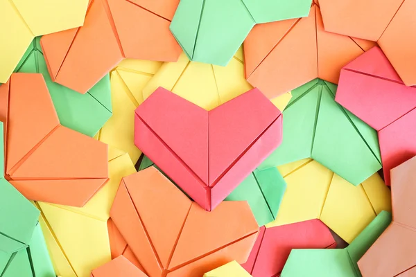 Paper heart background — Stock Photo, Image