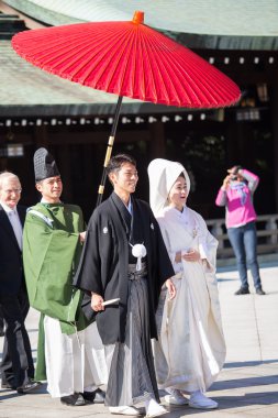 Harajuku, Tokyo 21 Kasım: Kutlama düğün Japonca