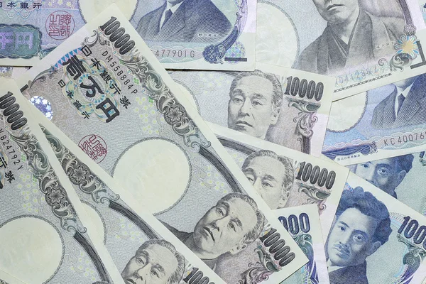 Iene japonês, a moeda do japão — Fotografia de Stock