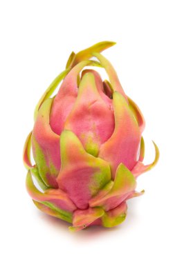 Dragon meyve beyaz arka planı izole. Renkli meyve