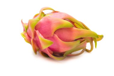 Dragon meyve beyaz arka planı izole. Renkli meyve