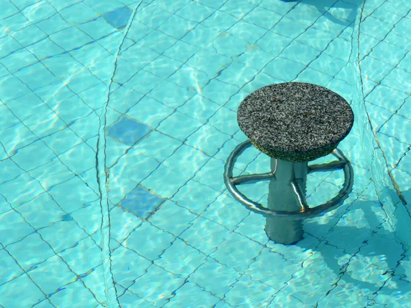 Barkrukken Onder Water Het Zwembad — Stockfoto