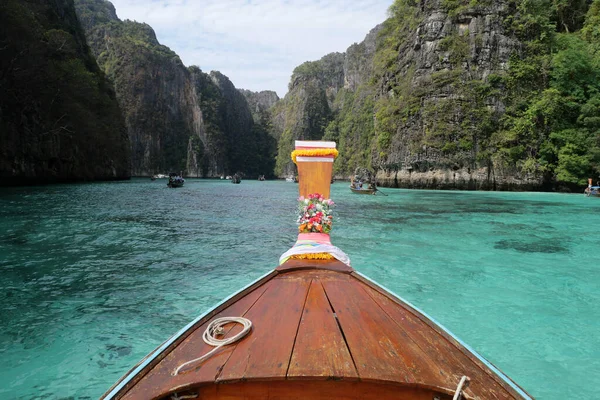 Lagoa Ilha Phi Phi Oceano Andamão Sul Tailândia — Fotografia de Stock