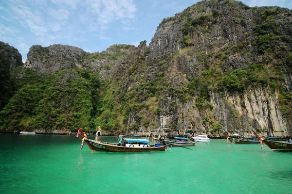 Lagoa Ilha Phi Phi Oceano Andamão Sul Tailândia — Fotografia de Stock