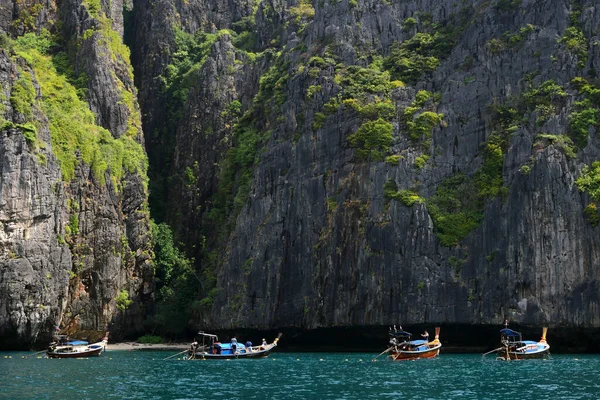 Lagoa Ilha Phi Phi Oceano Andamão Sul Tailândia — Fotografia de Stock