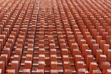 Kırmızı Tuğlalar Arkaplan Deseni.