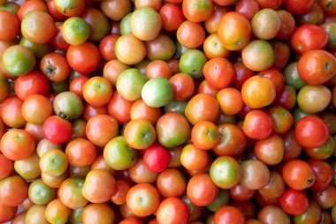 Arkaplan için kırmızı domates deseni.