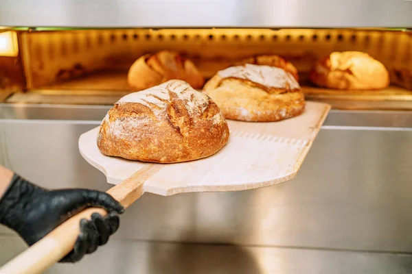 Baker fırına ekmek koyuyor fırının zemininde saklanıyor.