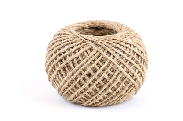 Clew of natural rope (isolated) Stock Picture