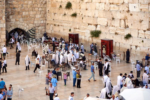 The Western Wall also known as Wailing Wall or Kotel in Jerusal — Stock Photo, Image