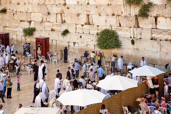 서쪽 벽 Wailing 벽 이라고 또는 Jerusal에 Kotel — 스톡 사진