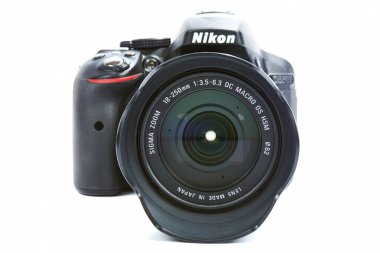 Nikon D5300 DSLR Camera with Sigma Lens clipart