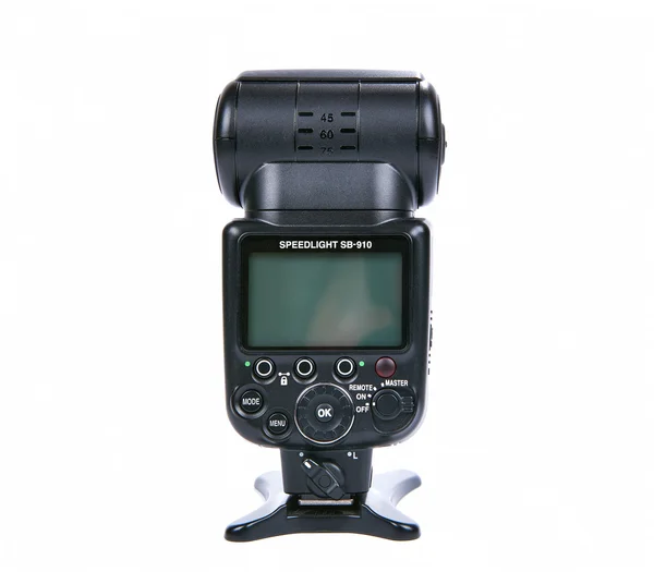 Nikon Sb-910 Speedlight απομονώνονται σε λευκό φόντο — Φωτογραφία Αρχείου