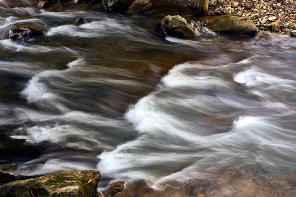 Mountain stream river with rapids Stock Photo