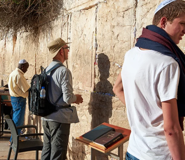 서쪽 벽 Wailing 벽 이라고 또는 Jerusal에 Kotel — 스톡 사진