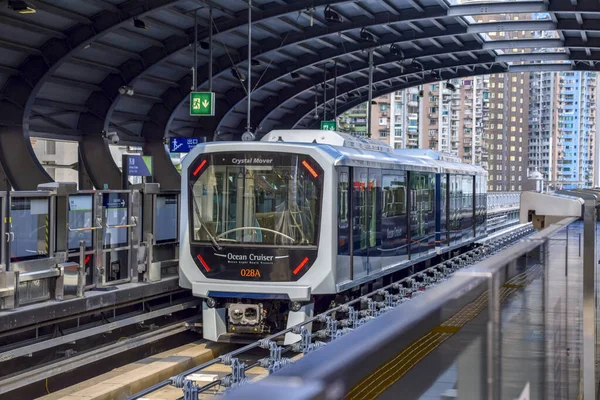 Macau Квітня 2021 Macau Light Rapid Transit Mlrt Taipa Line — стокове фото