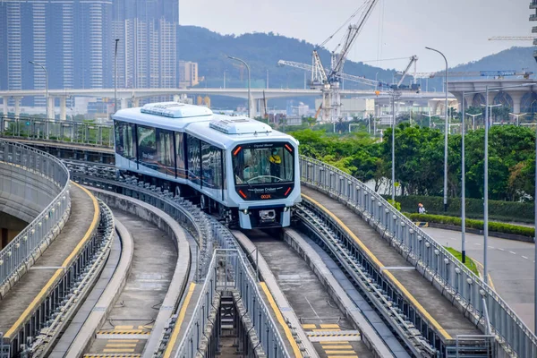 Macau Квітня 2021 Macau Light Rapid Transit Mlrt Taipa Line — стокове фото