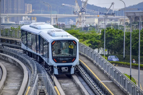 Macau Квітня 2021 Macau Light Rapid Transit Mlrt Taipa Line — стокове фото