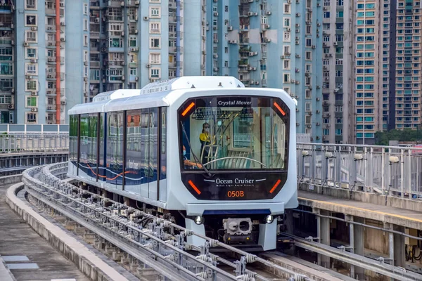 Macau Квітня 2021 Macau Light Rapid Transit Mlrt Taipa Line — стокове фото