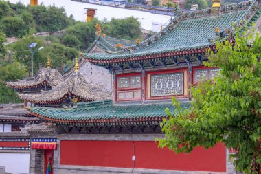 Ta 'er Manastırı, Kumbum. Xining, Qinghai, Huangzhong Bölgesi, Çin. 1583 yılında kurulan bu Tibet Budist manastırı Lhasa 'dan sonra ikinci sırada yer alıyor..