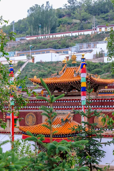 Hej Kumbum Xining Qinghai Huangzhong Land Kina Detta Tibetanska Buddhistiska — Stockfoto