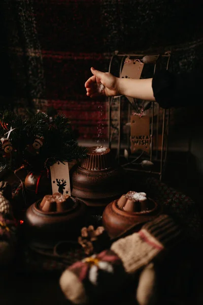 Házi Készítésű Csokoládé Cukorkák Közelsége Jogdíjmentes Stock Képek