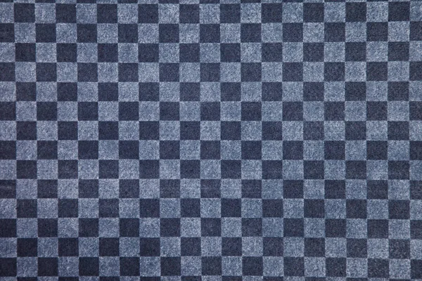 Blauw Grijs Geruite Stof Close Vierkant Geometrische Achtergrond Patroon Kopieer — Stockfoto