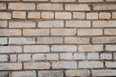 Beyaz eski endüstriyel tuğla arka plan. İnşaat malzemelerinden oluşan bir duvar. Alan için kopyala
