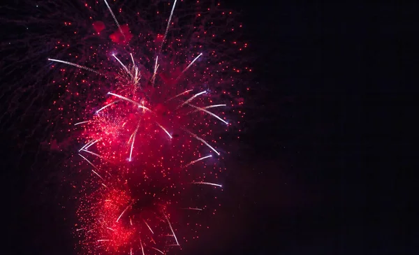 Vacanza Fuochi Artificio Sfondi Con Scintille Stelle Colorate Nebulosa Luminosa — Foto Stock