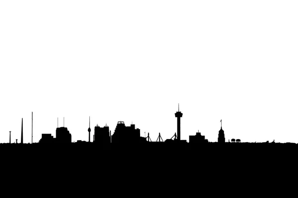 Abstrato San Antonio Texas Skyline Silhouette — Fotografia de Stock