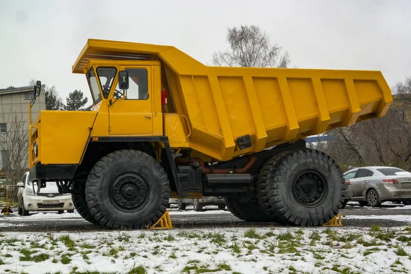Novokuznetsk Russia 2020 New Belaz 548 Mining Dump Truck Parked — Stock Photo, Image