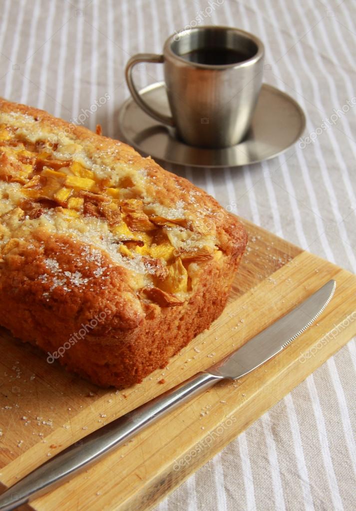 Mango tea bread with vanilla Stock Photo by ©chinchy 51845459