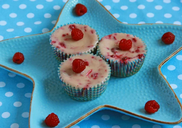 Raspberry cheesecake — Stok Foto