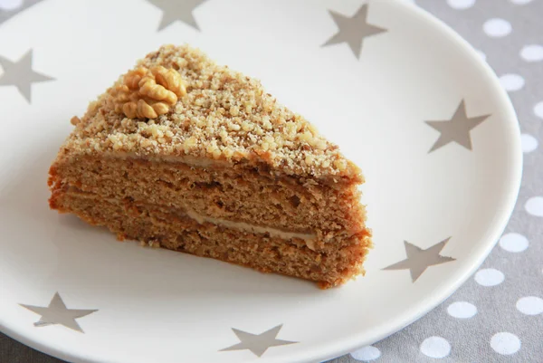 Tarta de café con crema de mantequilla —  Fotos de Stock