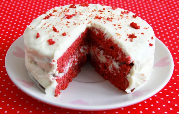 Torta di velluto rosso — Foto Stock